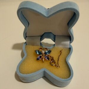 Butterfly Necklace & Matching Jewelry Box